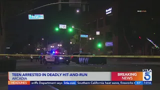 Teen arrested after deadly hit-and-run in Arcadia