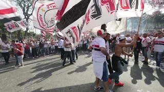 A chegada do time- VAMOS SÃO PAULO (SP 3 x 2 CRU)