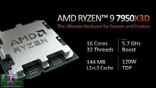 AMD REVEALS 7950X3D, 7900X3D and 7800X3D!