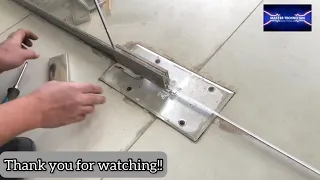 How to adjust the Glass Door Floor Spring