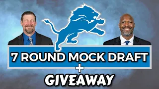 DETROIT LIONS 7 ROUND 2023 MOCK DRAFT & GIVEAWAY