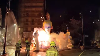 Mascletà Nocturna Manual & La Cremà Falla Zapadores Vicente Lleó - Fallas 2021