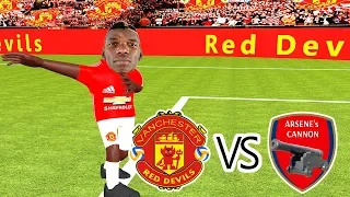 ⚽️ Manchester United vs Arsenal 2-1 (Cartoon Highlights)