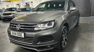 2014/14 VW Touareg 3.0V6 TDI R-Line ( Canyon Grey - Panroof - 8 stamps to 76k miles)