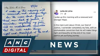 Ex-PH senator de Lima marks 6th Easter in detention with 'renewed hope' | ANC