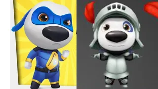 Talking Tom Hero Dash vs Talking Tom Splash Force Super Hank vs Knight Hank vs Roy Raccoon Gameplay