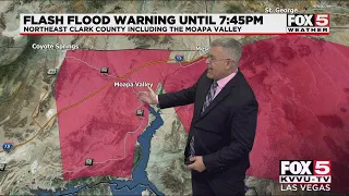 Flash flood warning issued for parts of Las Vegas, Henderson
