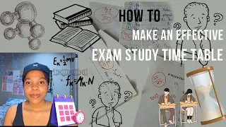 How to make an effective Exam Study Timetable YOU CAN EASILY FOLLOW|Tips + motivation + guidance.