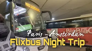 Flixbus Paris to Amsterdam | Night Bus Trip Report