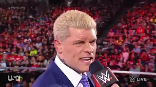 Cody Rhodes returns promo raw 4/4/22