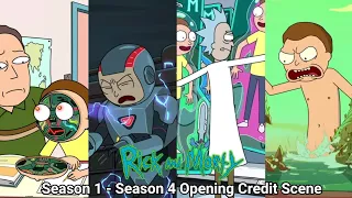 Rick and Morty Season 1 - Season 4 Opening Credits (2013 - 2019) Theme Song with Updated Credits