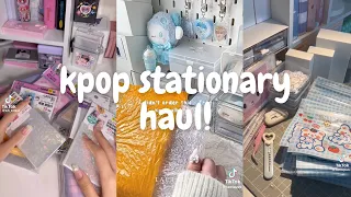 ✨🍡 unboxing kpop stationary supplies! [asmr] (tiktok compilation) |minsbymon