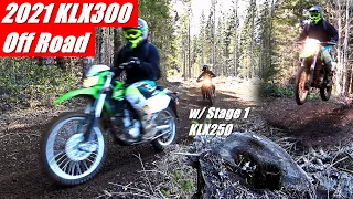 2021 KLX300 Full Off Road Test | Black Diamonds, Hillclimbs, Single Track, Jumps