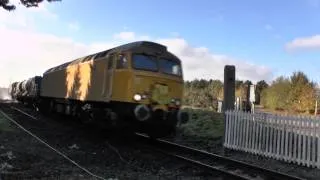 57306 and 57310 on 3S02, 09:34, Stowmarket - Stowmarket - RHTT