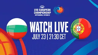 Bulgaria v Portugal |  Full Basketball Game | FIBA U18 European Championship 2023 - Division B