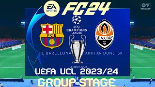 FC 24 Barcelona vs Shakhtar | Champions League 2023/24 | PS4 Full Match