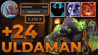 Guardian Druid M+ 24 Uldaman Fortified | 87.8k Overall | 10.1 WoW Dragonflight