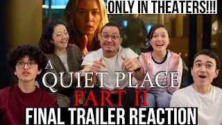 A QUIET PLACE 2 FINAL TRAILER - REACTION! | MaJeliv Reactions | Shush Up!? In Theaters May 28th!?