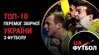 ТОП-10 перемог збірної УКРАЇНИ з футболу