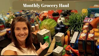Once a Month Standard Grocery Haul | Shop at Sam's Club | Pick up at Walmart