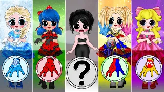 If Ladybug, Elsa, Harley Quinn & Peach Princess become Wednesday | 30 DIY Arts & Paper Crafts