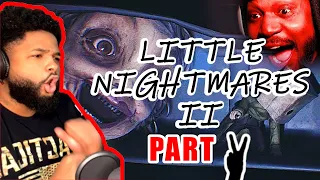CoryxKenshin THIS WHOLE EPISODE = SCREAMING AND RUNNING | Little Nightmares 2 Part 2 | REACTION