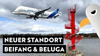 Viel Verkehr - Beluga ✈️ & Shipspotting 🛳️ vom Aussichtsturm bei Airbus in Finkenwerder