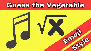 Guess the Vegetable by Emoji Quiz - INSANE Vegetable Name Game / Vegetable Emoji Challenge