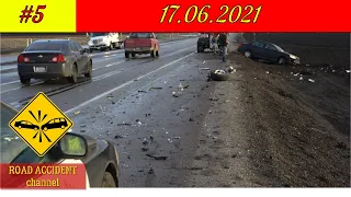 Подборка ДТП на видеорегистратор 17.06.2021 Июнь 2021/A selection of accidents on the DVR  2021 #5