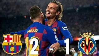 Barcelona vs Villarreal [2-1], La Liga 2019/20 - MATCH REVIEW