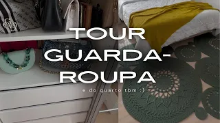 Tour Completo do Guarda Roupa e Quarto Pronto Organização e Decoração!