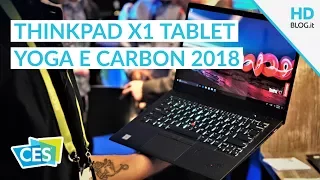 LENOVO THINKPAD X1 TABLET, YOGA E CARBON | CES 2018