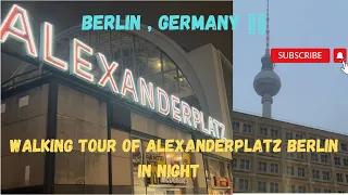 Walking tour of Alexanderplatz Berlin in night #walkingtour #alexanderplatz #touristpoint