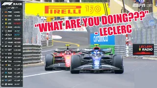 Leclerc ANGRY TEAM RADIO About Pit Stop - 2022 Monaco GP Race