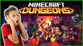 MY FIRST REACTION TO MINECRAFT DUNGEONS!!!