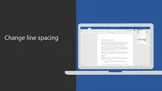 Change line spacing in Microsoft Word