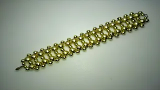 Простой браслет из бусин! DIY bracelet Tutorial: easy beaded bracelet.