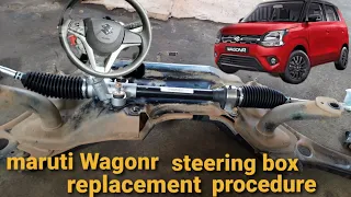 maruti Wagonr steering gearbox replacement procedure
