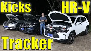Comparativo Nissan Kicks x Honda HR-V x Chevrolet Tracker