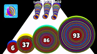 🔴 circle run 3d vs layer man runner - 2048 ball run gameplay New update level part 02