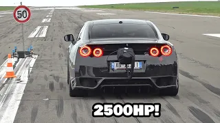 2500HP Nissan GT-R R35 BoostLogic ALPHA 24x VIS KOSOVA 0-382 KM/H 🚀 ONBOARD & ACCELERATIONS!