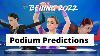 2022 Olympic Podium Predictions: Ladies Free Skate (Valieva, Shcherbakova, Sakamoto???)