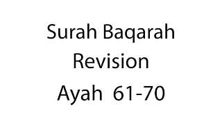 Hifz | Surah Baqarah | Revision 7 | Ayah 61-70 | Qaria Asma Huda | Learn For Allah