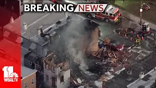 3 critically injured after rowhouse explosion in Pigtown
