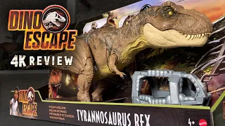 Jurassic World Stomp N' Escape T-Rex Unboxing & Review 4K - Mattel Dino Escape / collectjurassic.com