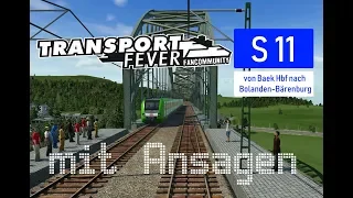 Transport Fever World - S-Bahnlinie 11 Mitfahrt ( + Ansagen) der S-Bahn Neuwerben