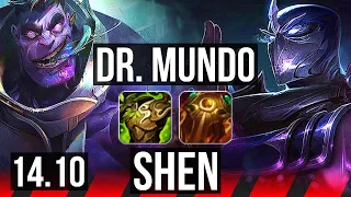 DR. MUNDO vs SHEN (TOP) | 8/1/3, Legendary | EUW Master | 14.10