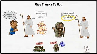 61 - Give Thanks To God - Zac Poonen Illustrations