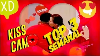 TOP 3 Las mejores Kiss Cam de la semana en Enamorándonos ¿Cuál es tu favorita?