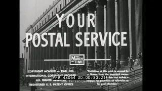 1948 U.S. POSTAL SERVICE DOCUMENTARY  "YOUR POSTAL SERVICE"  MONEY ORDERS, STAMPS & MAIL  48064